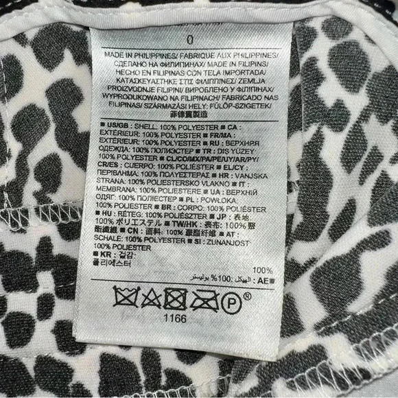 Banana Republic geometric design pants size 0 black and white - Picture 8 of 11